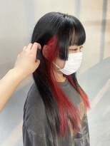 イロハ(IROHA)&nbsp;インナーカラー×レッドカラー