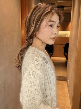 ローブ アオヤマ(LOAVE AOYAMA) ハイライト/コントラストカラー／ベージュ/デザインカラー