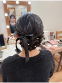 シニヨンアレンジ