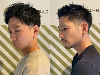 バーバーバー アカバネ(BARBER-BAR AKABANE)の写真/ハイセンスなカット&パーマでお仕事帰りOK【21時最終受付/赤羽】【理容室】