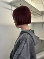 アルバム 渋谷パルコ(ALBUM) リップラインボブとボルドーカラーでライン感のあるお洒落hair