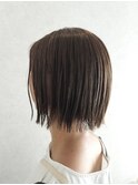 切りっぱなしボブ×オーガニックカラー