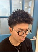 ソフトツイストアップバングスパイキーショート