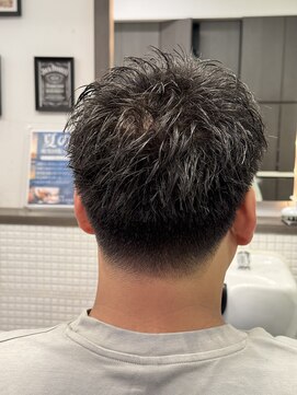 スカイシープレイス 錦糸町 黒髪スパイキーショート【錦糸町/理容室/メンズ/バーバー】