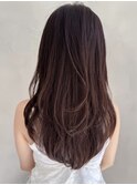薄めバングフェイスフレーミング大人可愛いくせ毛風カール