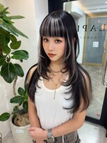 ラピス 名古屋駅前店(Lapis)&nbsp;前髪インナーカラー/レイヤーカット／シールエクステ