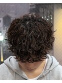 波巻きパーマ