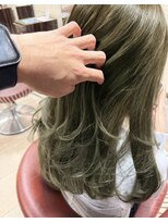 ヘアーズギャラリー なんば高島屋店(Hair's Gallery)&nbsp;透明感×くすみ感が可愛い◎オリーブグレージュカラー