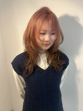 ハイブ 金沢(Hive) 10代20代デザインカラー裾カラーハッシュカット