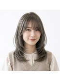 髪質改善ブリーチなし顔まわりレイヤー小顔カット