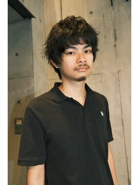 ブークル(boucle) マッシュウルフ 海外風ショート メンズウルフ ハイレイヤー