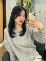 ミヨン 京橋店(miyon) 韓国レイヤーカット×暗髪カラー×髪質改善