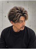 縦落ちツイスパ　シャドーパーマ　大人パーマ