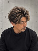 メンズ ラピス(Men's Lapis) 縦落ちツイスパ シャドーパーマ 大人パーマ