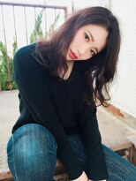 ビグディーサロン(BIGOUDI salon koshien)&nbsp;【ISAACBLANCO】ダークブルージュ×ナチュラルウェーブ