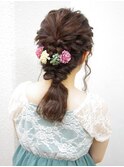 【RecRe hair】 編み込みダウンスタイル