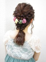 レクリヘアー(RecRe hair)&nbsp;【RecRe hair】 編み込みダウンスタイル