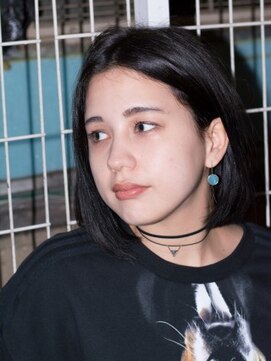 クアトログランシュ ひたちなか店(QUATRO×GranCieux) 【QUATRO】小 顔効果◎黒髪マッシュボブ