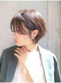 【DaVin中目黒】アッシュブラウン_外ハネボブ_毛先パーマ