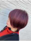 【ショートボブ×ラベンダーピンク】　別府／大分