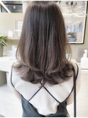 大きめカールでゆったりレイヤー レイヤーカット くびれ