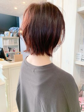 キャアリー(Caary) 福山市美容院人気caaryキャアリー切りっぱなし外ハネボブ