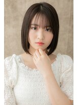カバーヘア ブリス 大宮西口(COVER HAIR bliss)&nbsp;オーガニックカラー暗髪小顔前下がりボブY大宮和20代30代40代