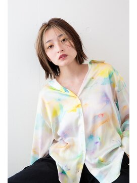 エムプラス 二子玉川(Mplus) こなれフェイスフレーミングカラーは、ぱっつとボブが◎