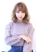20代30代40代50代ショコラベージュふんわりカールベビーバング