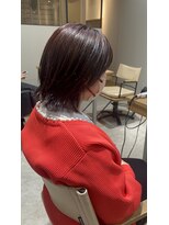 ヘアデザイン ソラ(Sola)&nbsp;カジュアル暗めカラーピンクアッシュ×外ハネショート