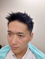 ヘアーカットデザインサロン スマッシュ 田町店(Hair cut design salon Smash)&nbsp;ジェットモヒカン 束感 ショート アップバング フェードカット