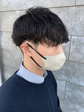 ニアウ 太田店(Niau) ツイストスパイラルパーママッシュメンズパーマ波巻きパーマ