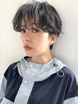 ガーランドツー(Garland 2F) マッシュショートパーマアッシュグレージュカラークビレイヤー