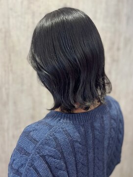 テトテ 門戸厄神店(tetote) 【tetote門戸厄神/村山】くびれセミディ/アッシュブラック