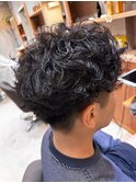 スパイラルパーマメンズマッシュパーマツイストパーマ