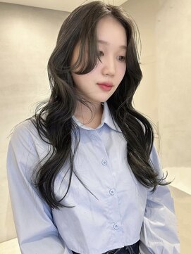 ペレ 梅田(PELE) 前髪/アンブレラカラー/こなれミディ/イメチェン/ウェーブパーマ