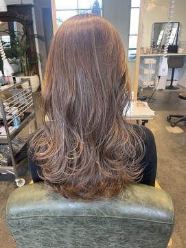 ムード マグ レーベル 南松本(MOOD Mag Label) 艶感♪髪質改善カラー大人可愛いミルクティーベージュ