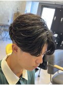 フェザーショート/フェザーパーマ/長岡メンズパーマ