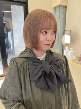 スニュウ(snuw) 【snuw_ayano】くすみベージュ/ミルクティーベージュ/ミニボブ