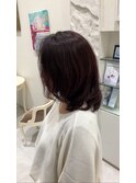 1つに結んでも可愛いパーマ