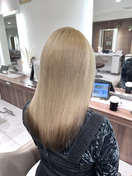 アッシュ 大宮店(Ash) ブリーチ縮毛矯正【ミディアム】