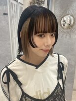 ポジ(poji)&nbsp;ミディアム　ミディアムレイヤー　セミディ　地毛風カラー