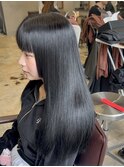 美髪ストレート×髪質改善艶カラー