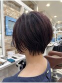 ショート×ピンク×エアリー