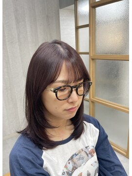 エマ 日吉(emma) 顔周りのレイヤーで軽さと可愛さアップ◎ブラウンベージュ＊