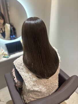髪質改善カラーチョコレートグレージュ