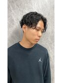 波巻きパーマ