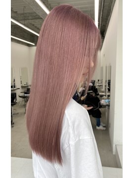 エゴル ナゴヤサカエ(ENGOL NAGOYA SAKAE) 新美蓮/ピンクカラー/ピンクベージュ/ハイトーン/ブリーチ