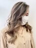カット+外国人風ハイライト ケアブリーチ使用¥16000から