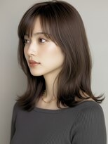 フレイムス ヘアアンドリラックス 赤羽店(Frames hair&relax)&nbsp;20代30代40代小顔くびれボブ透明感カラーミディアム前髪あり赤羽